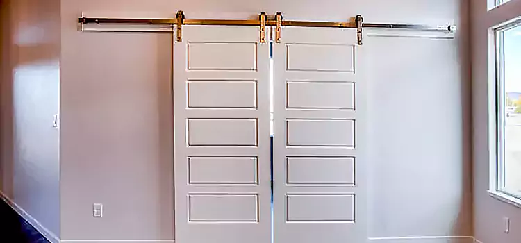 Glass Barn Door with Installation Hardware Kit Glassmanor